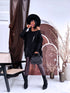 PLUS SIZE sweater "AGAIN 10588" - black